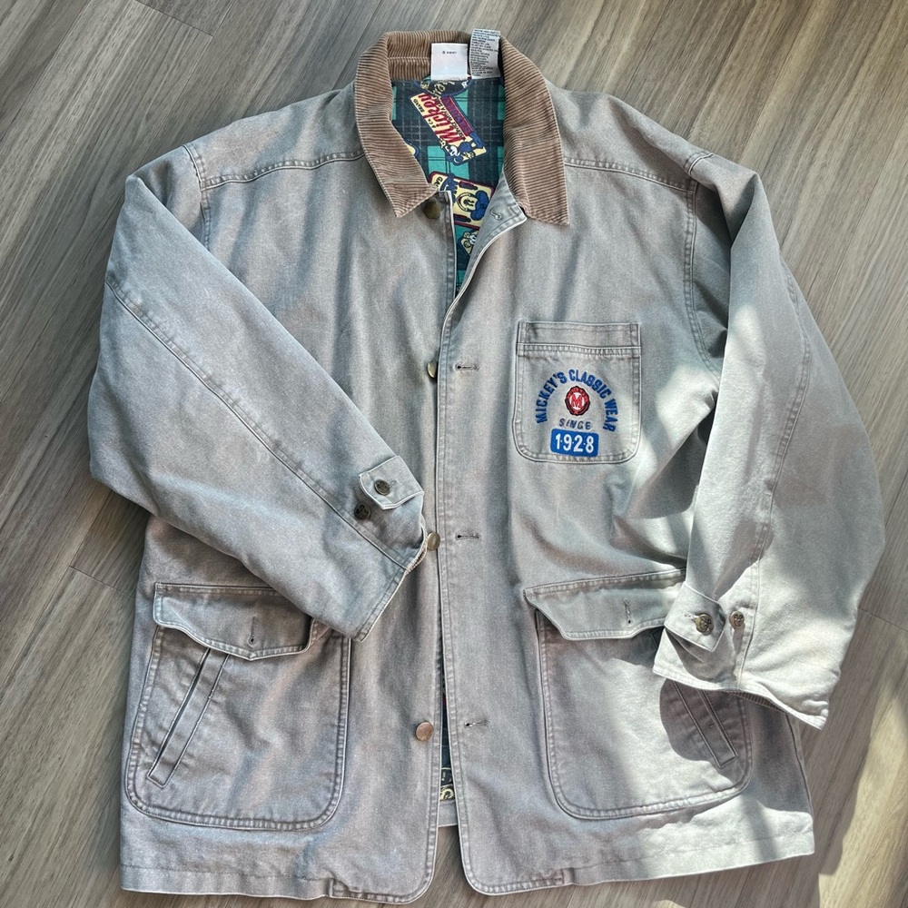 Vintage Rare Mickey & Co Jacket Flannel lined
